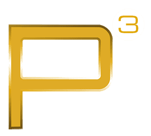 P3 Logo golden
